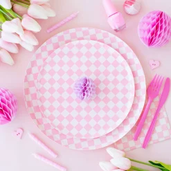 Check It! Tickle Me Pink Cocktail Napkins, Pack of 20