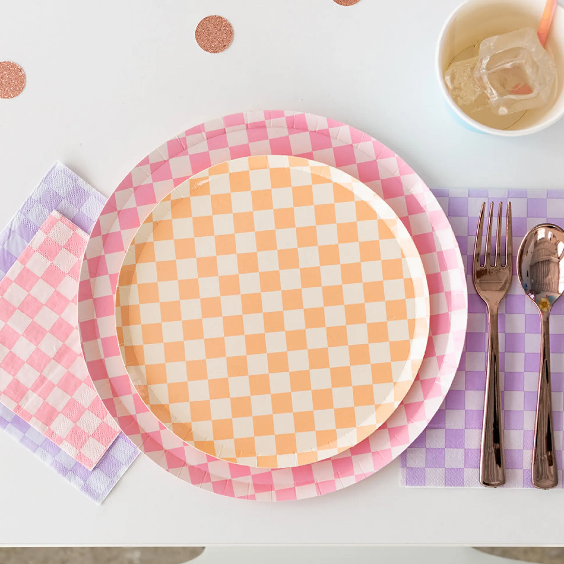 Check It! Tickle Me Pink Cocktail Napkins, Pack of 20