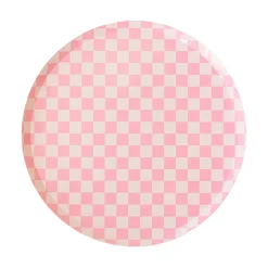 Check It! Tickle Me Pink Dinner Plates, Pack of 8