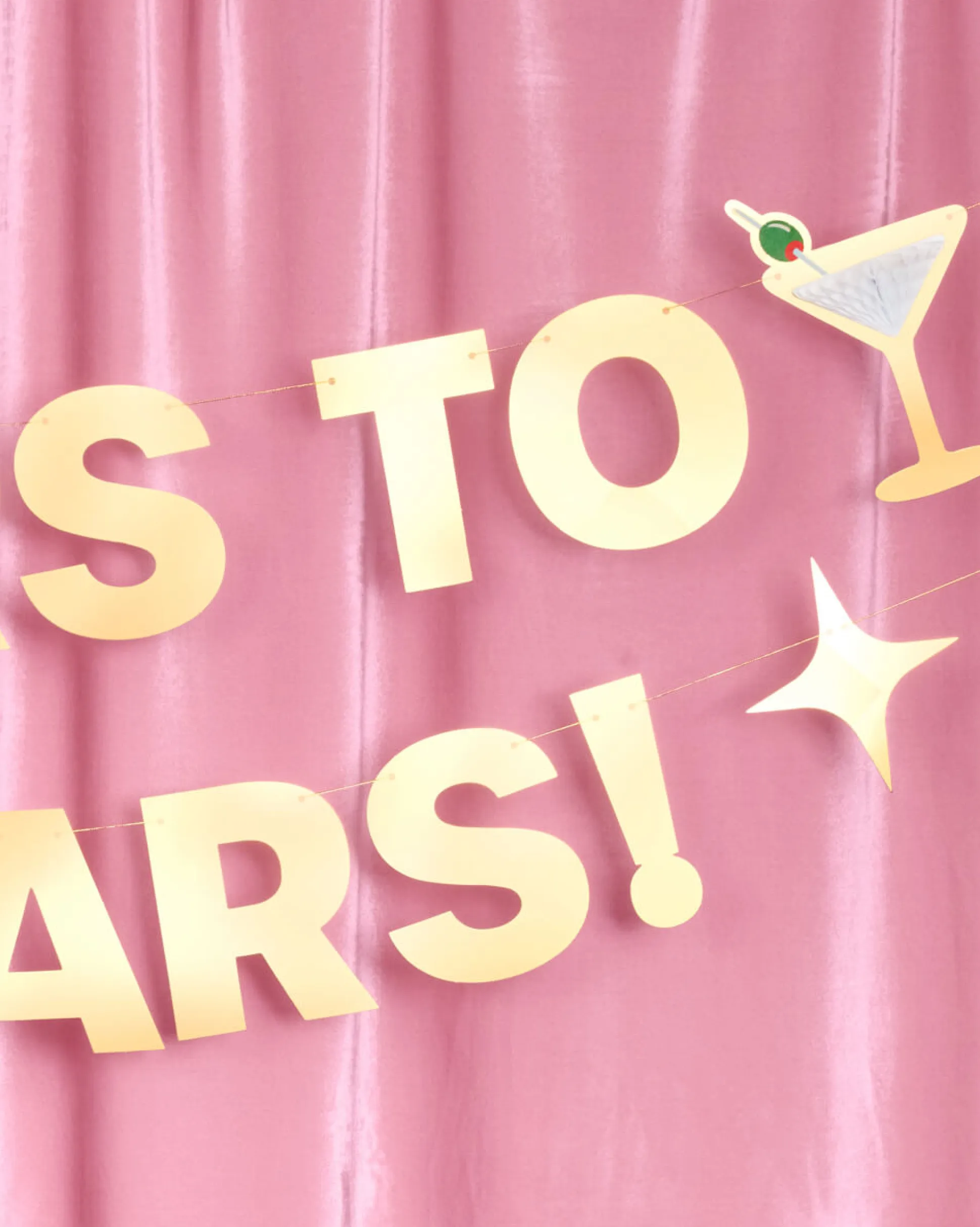Cheers to 50 Years Banner - 3D paper banner