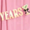 Cheers to 40 Years Banner - gold foil banner