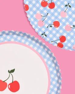 Cherry Plates, Pack of 24