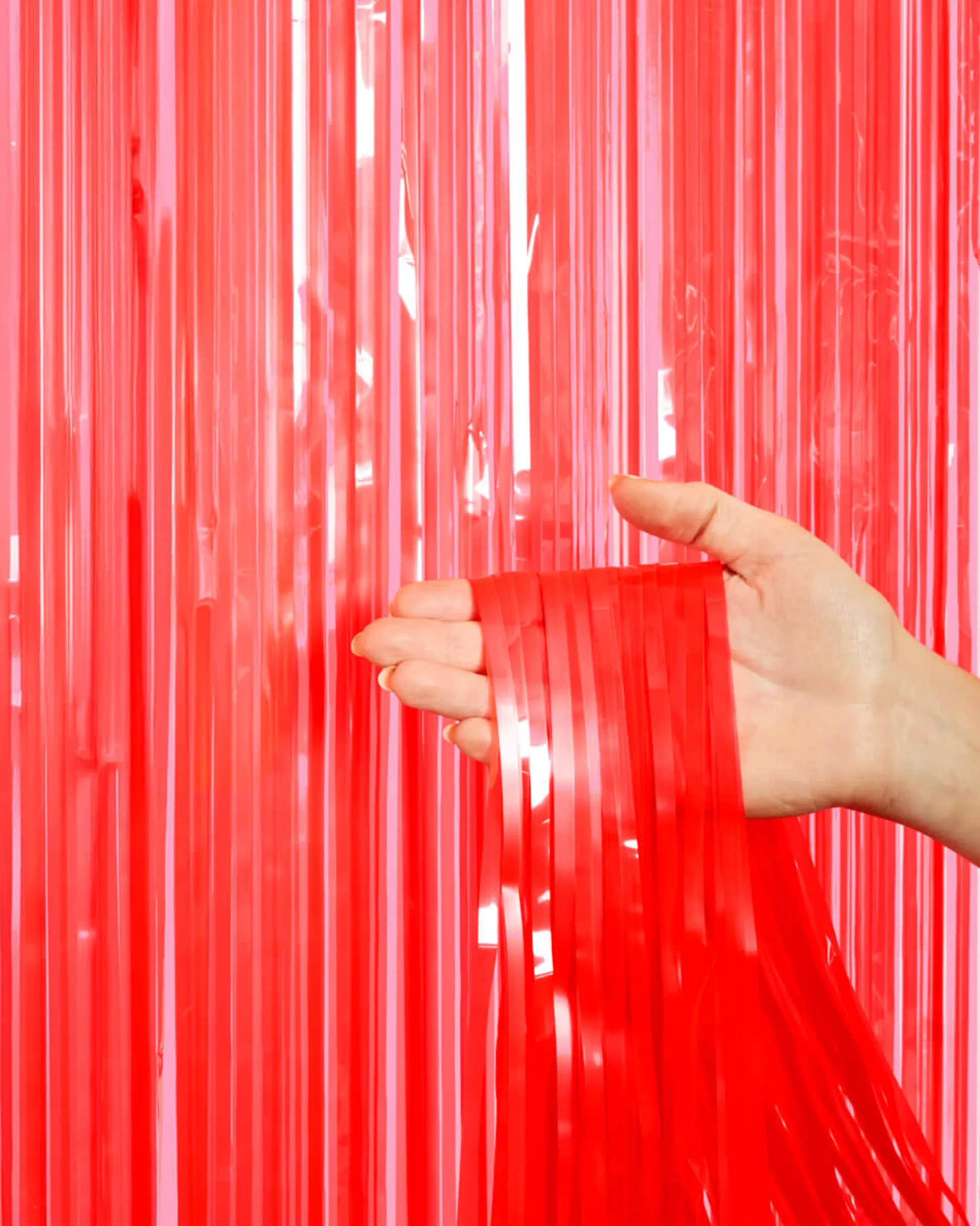 Cherry Red Curtain - set of 2 curtains