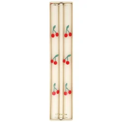 Cherry Table Candles, Set of 2