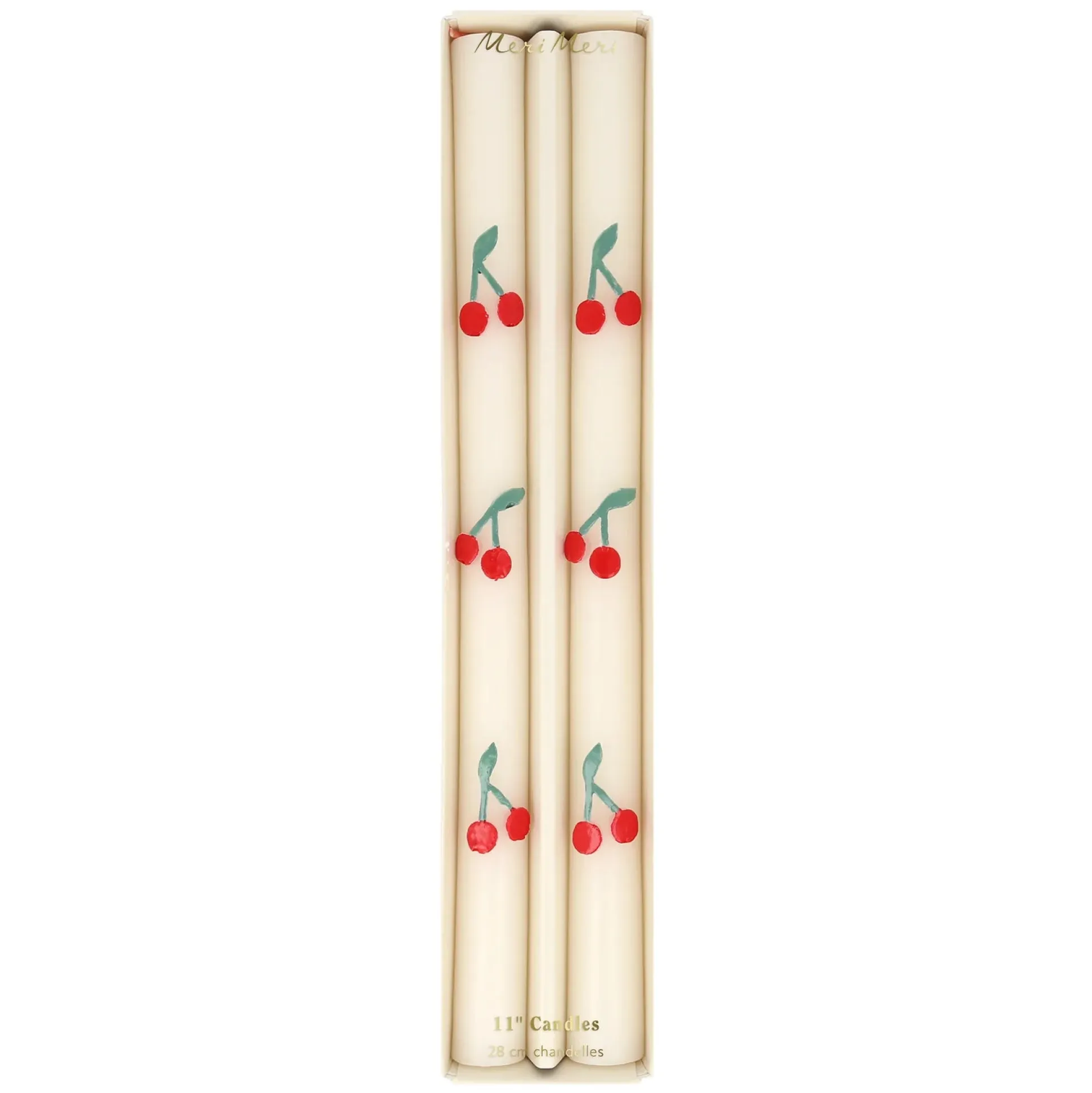 Cherry Table Candles, Set of 2