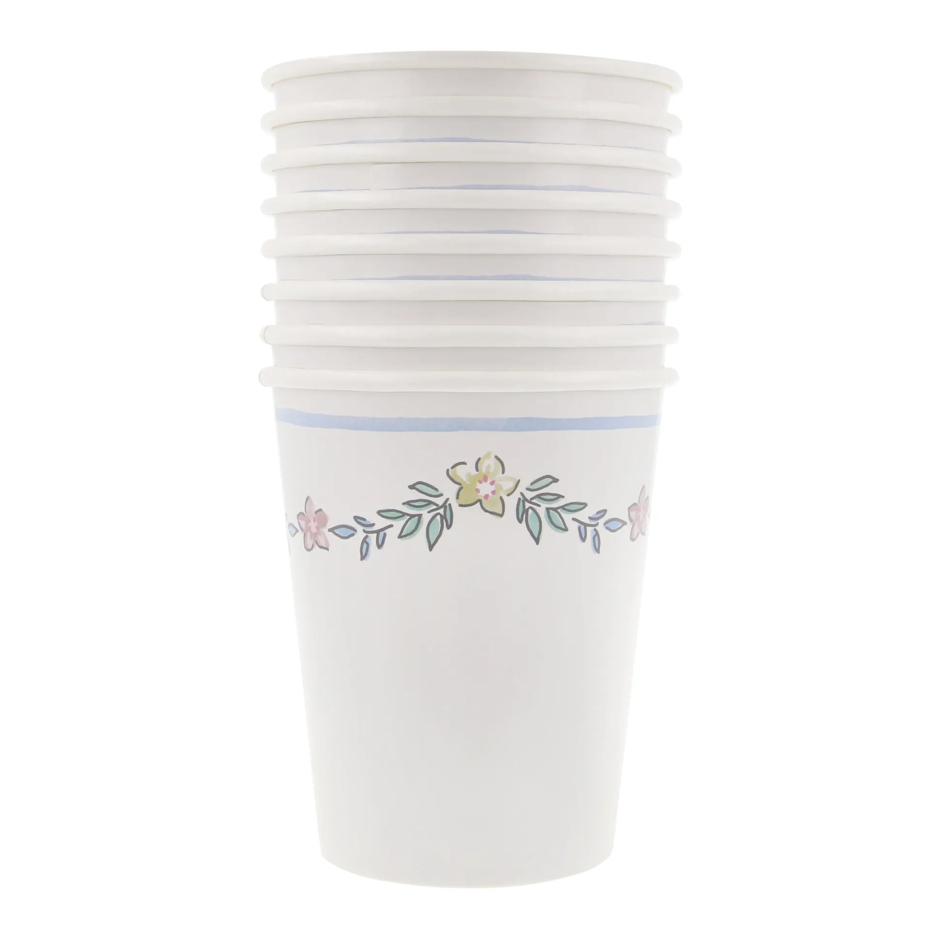 Chintz Border Cups, Set of 8