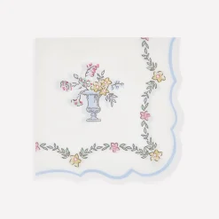 Chintz Border Large Napkins, Set of 16