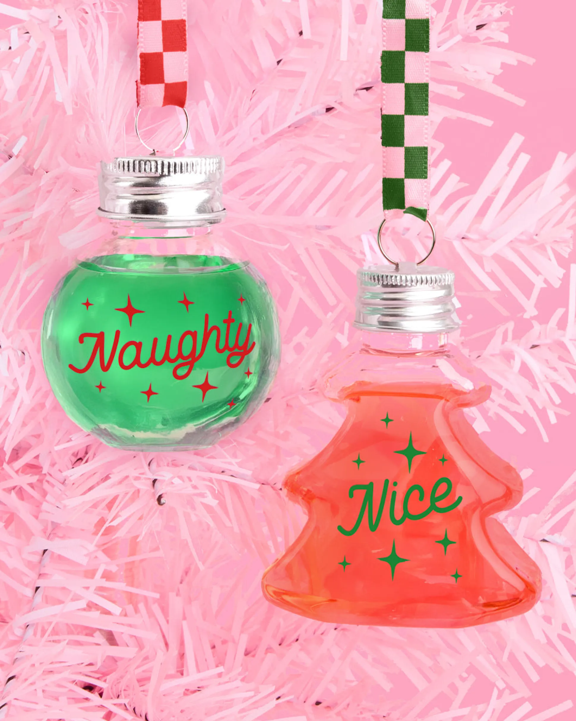 Christmas Spirit Ornaments - 10 shot glass ornaments