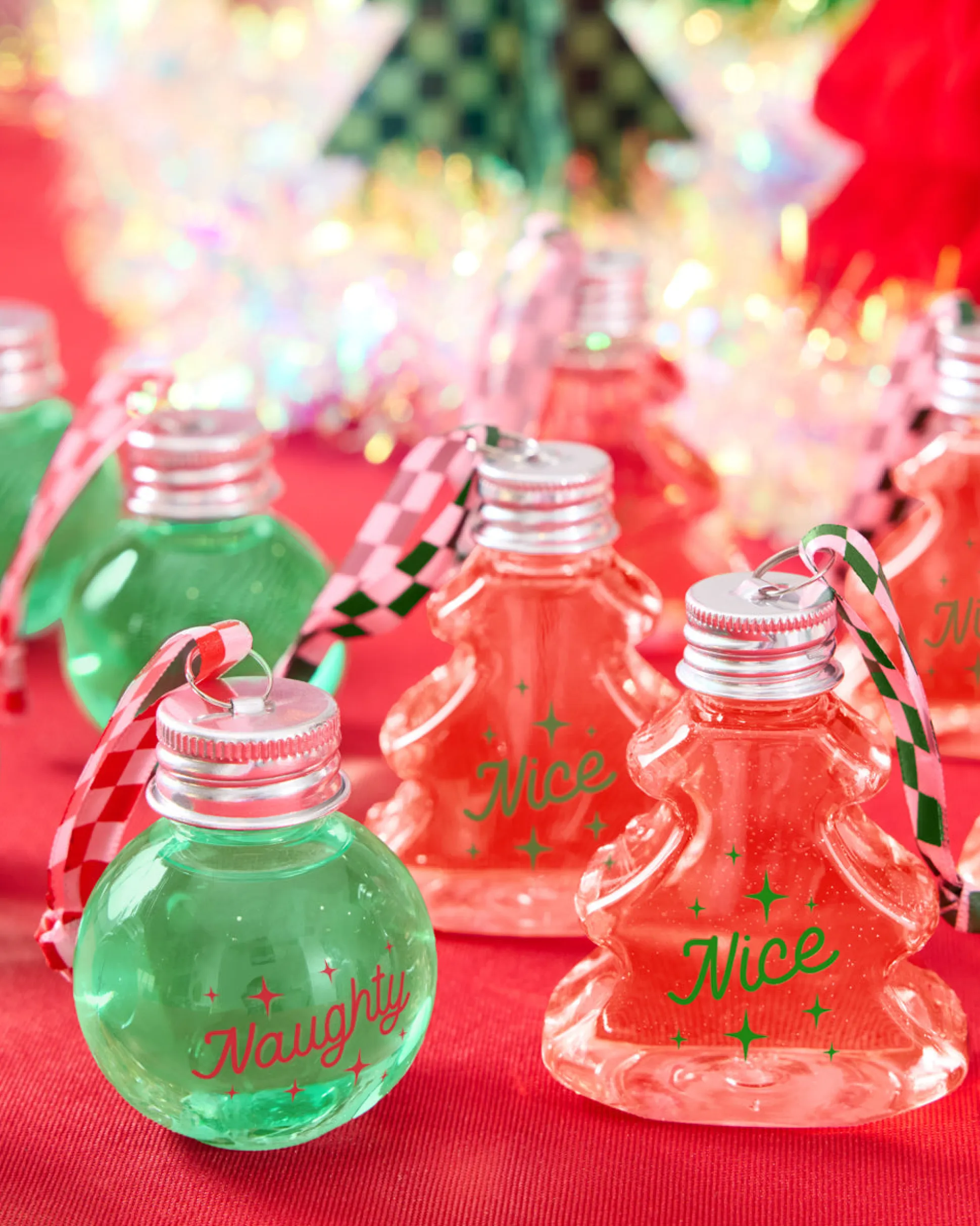 Christmas Spirit Ornaments - 10 shot glass ornaments