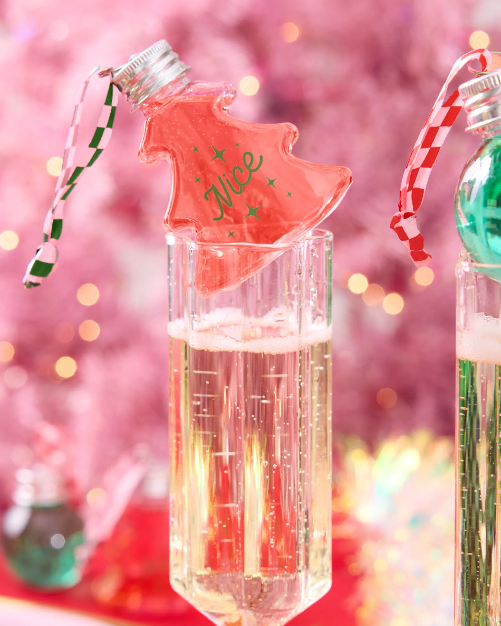 Christmas Spirit Ornaments - 10 shot glass ornaments