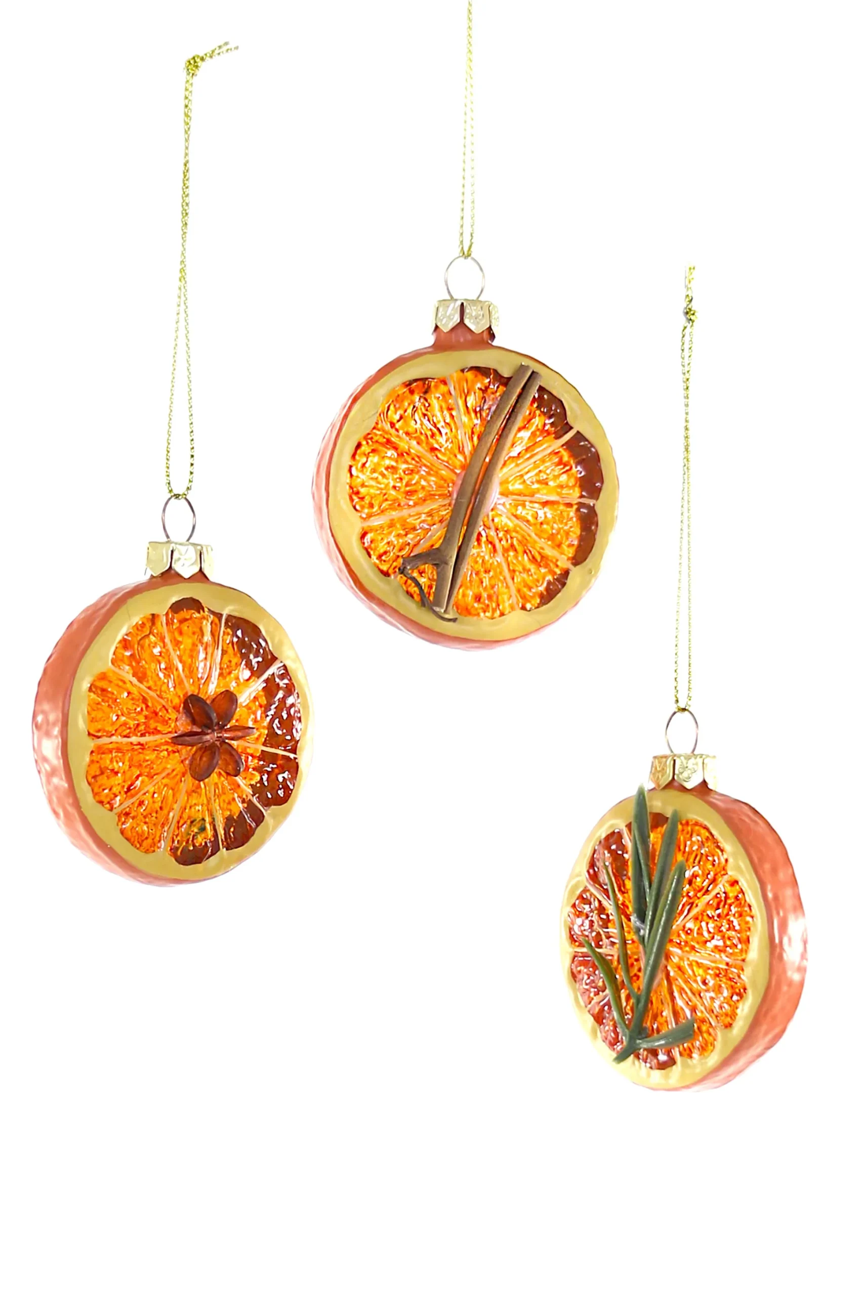 Citrus Spice Ornaments, Set of 6