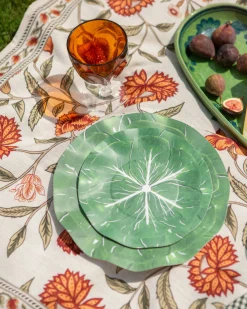 Classic Cabbage Dinner Plates, Set of 12