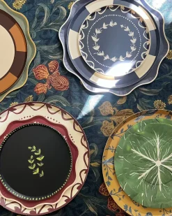 Classic Cabbage Dinner Plates, Set of 12