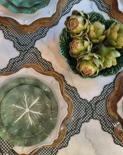 Classic Cabbage Dinner Plates, Set of 12