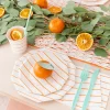 Clementine Frenchie Striped Petite Napkins, Pack of 16