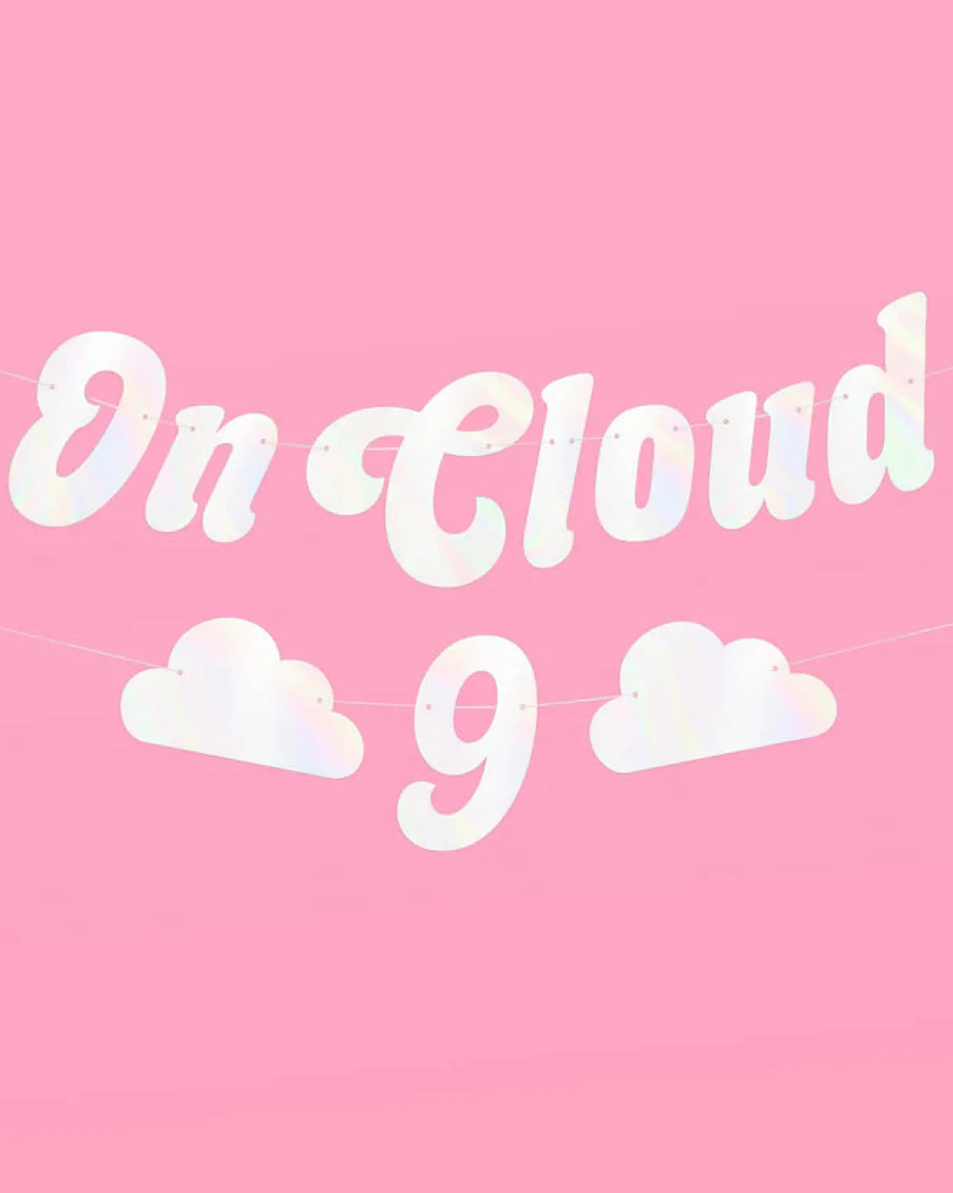Cloud Nine Banner - White Foil Banner