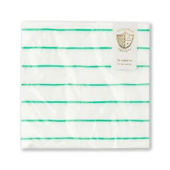 Clover Frenchie Striped Large Napkins, Pack of 16