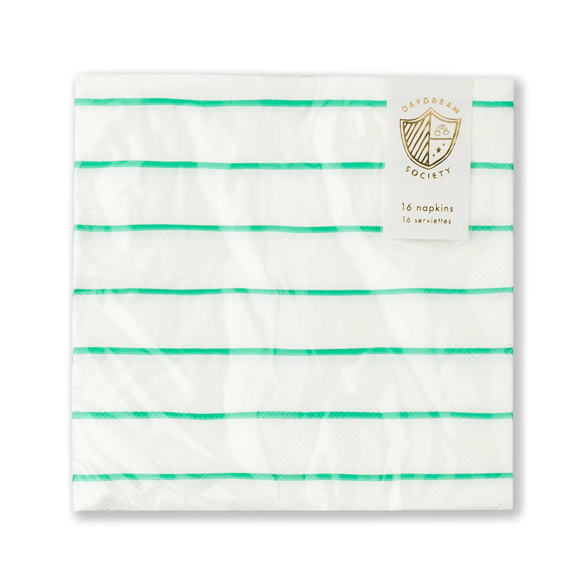 Clover Frenchie Striped Large Napkins, Pack of 16