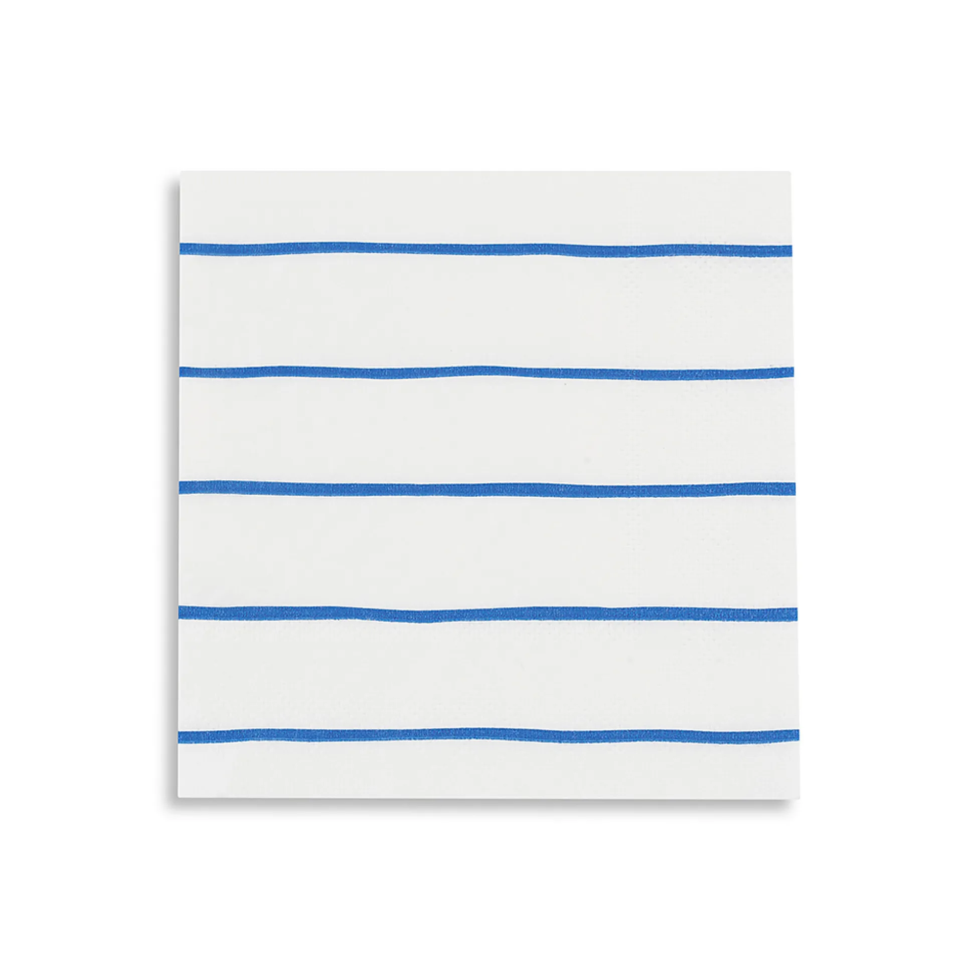 Cobalt Frenchie Striped Petite Napkins, Pack of 16