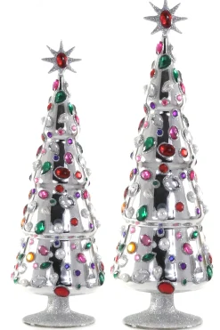 Collected Gem Trees-Silver, Set of 2