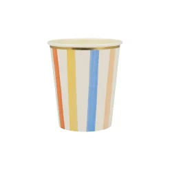 Colorful Pattern Cups, Assorted Pack of 8