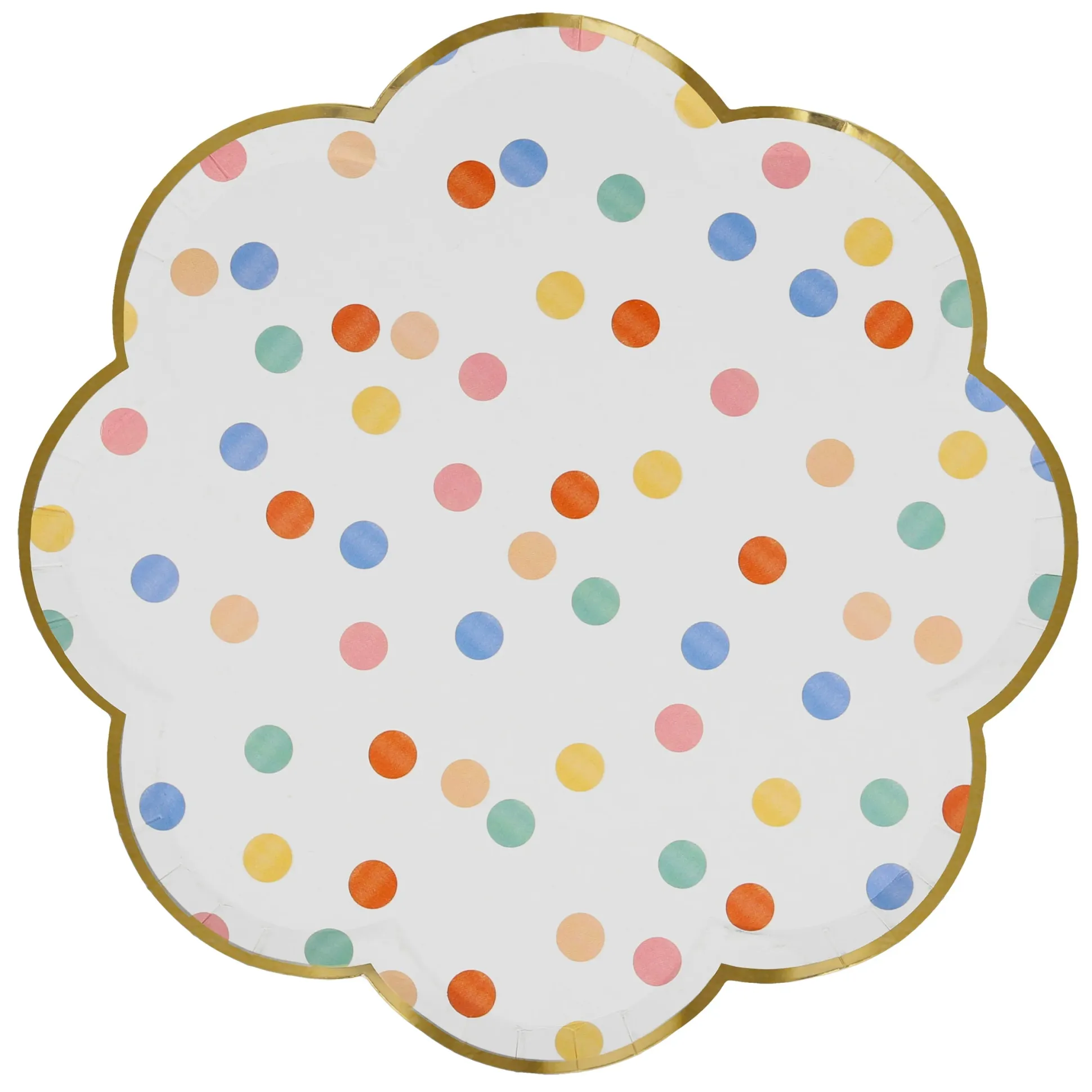 Colorful Pattern Dinner Plates, Assorted Pack of 8