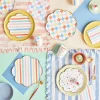 Colorful Pattern Side Plates, Assorted Pack of 8