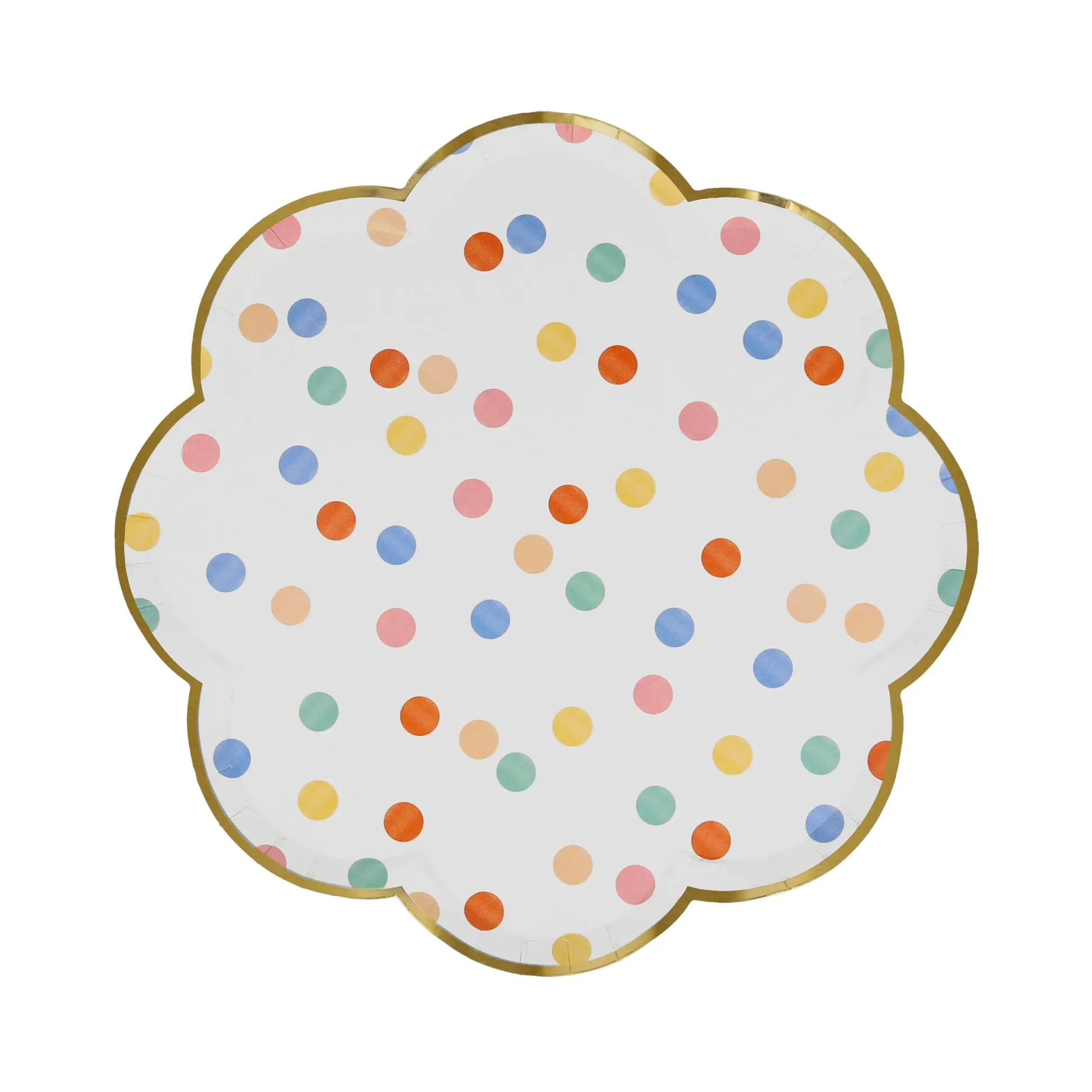 Colorful Pattern Side Plates, Assorted Pack of 8