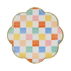 Colorful Pattern Side Plates, Assorted Pack of 8