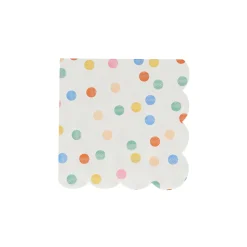 Colorful Pattern Small Napkins, Assorted Set of 16