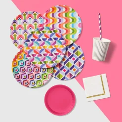 Color Me Crazy Large Plates, 10 per pack