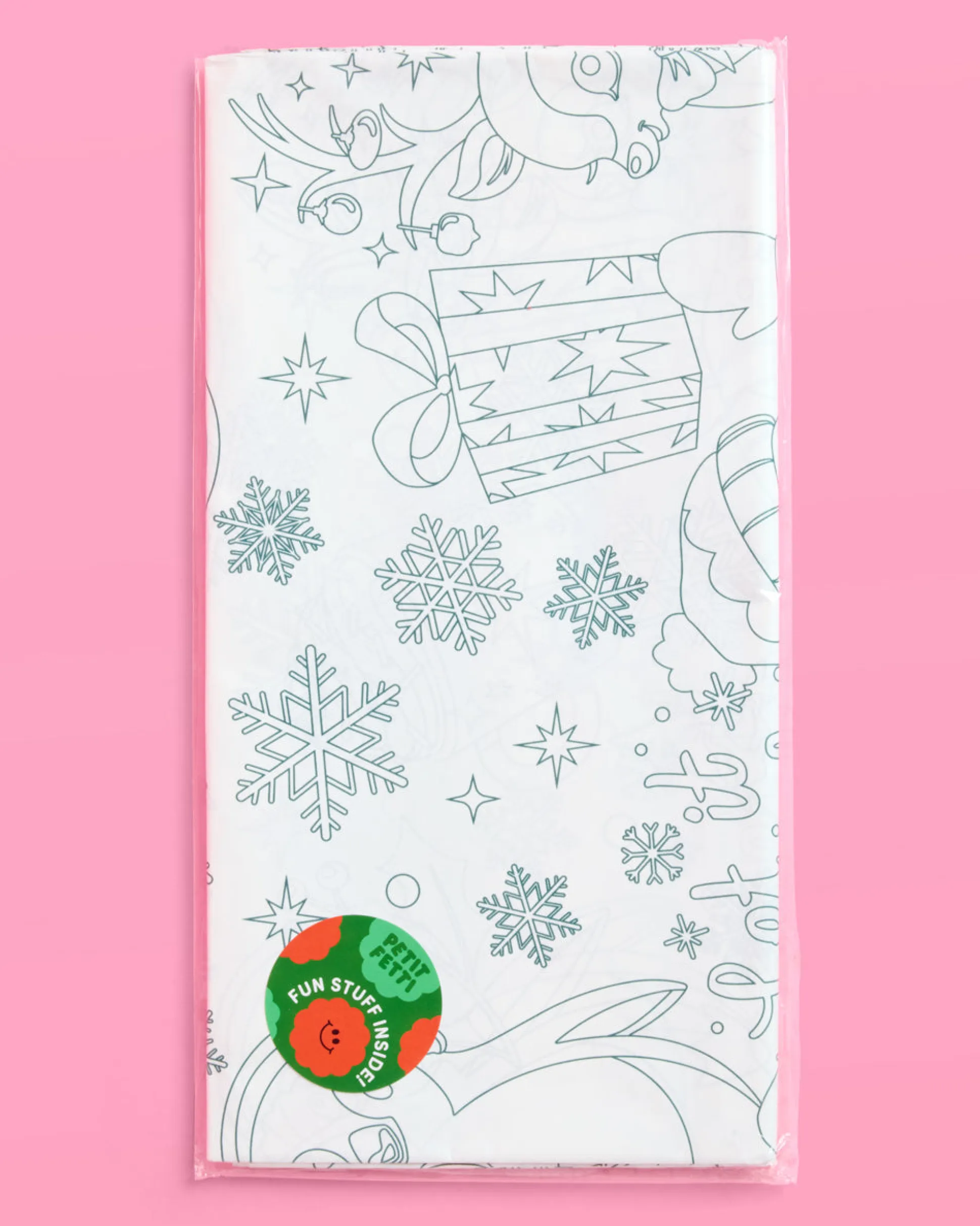 Color Me Merry Tablecloth - coloring tablecloth