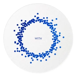 Confetti Frame Coasters, Blue Foil