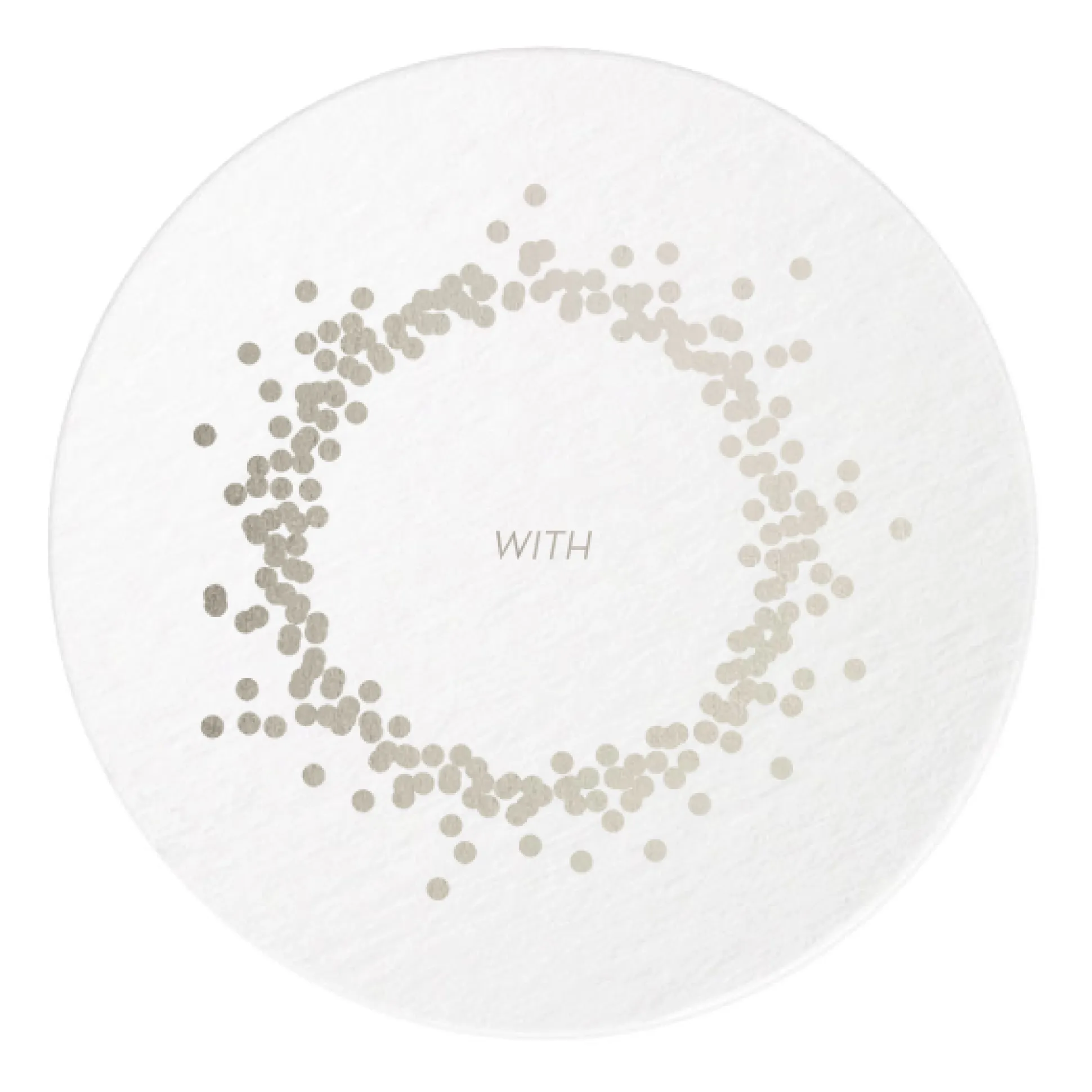 Confetti Frame Coasters, Silver Foil