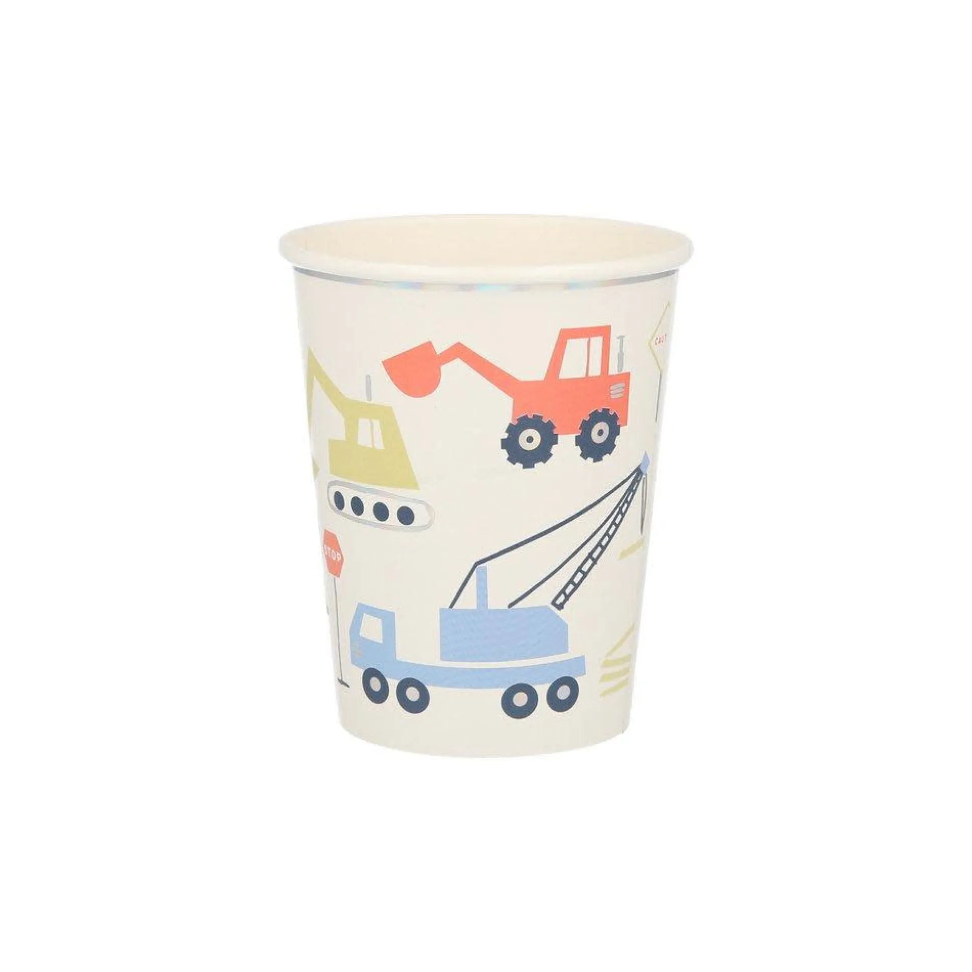 Construction Cups, Pack of 8