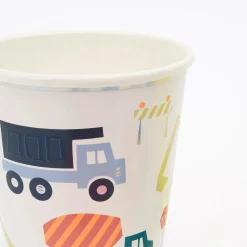 Construction Cups, Pack of 8
