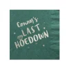 Cowgirl Bachelorette Personalized Napkin, Silver Foil