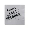 Cowgirl Bachelorette Personalized Napkin, Black Foil
