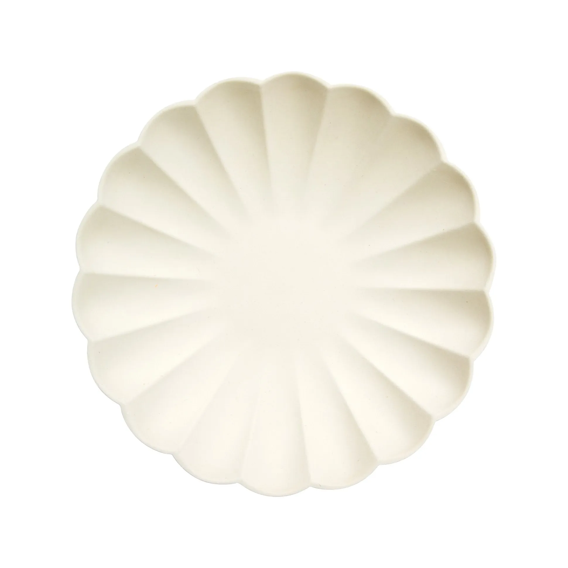 Cream Simply Compostable Small Plates, Pack of 8