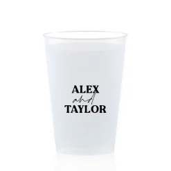 Custom Pasta Party Cup, Black Foil