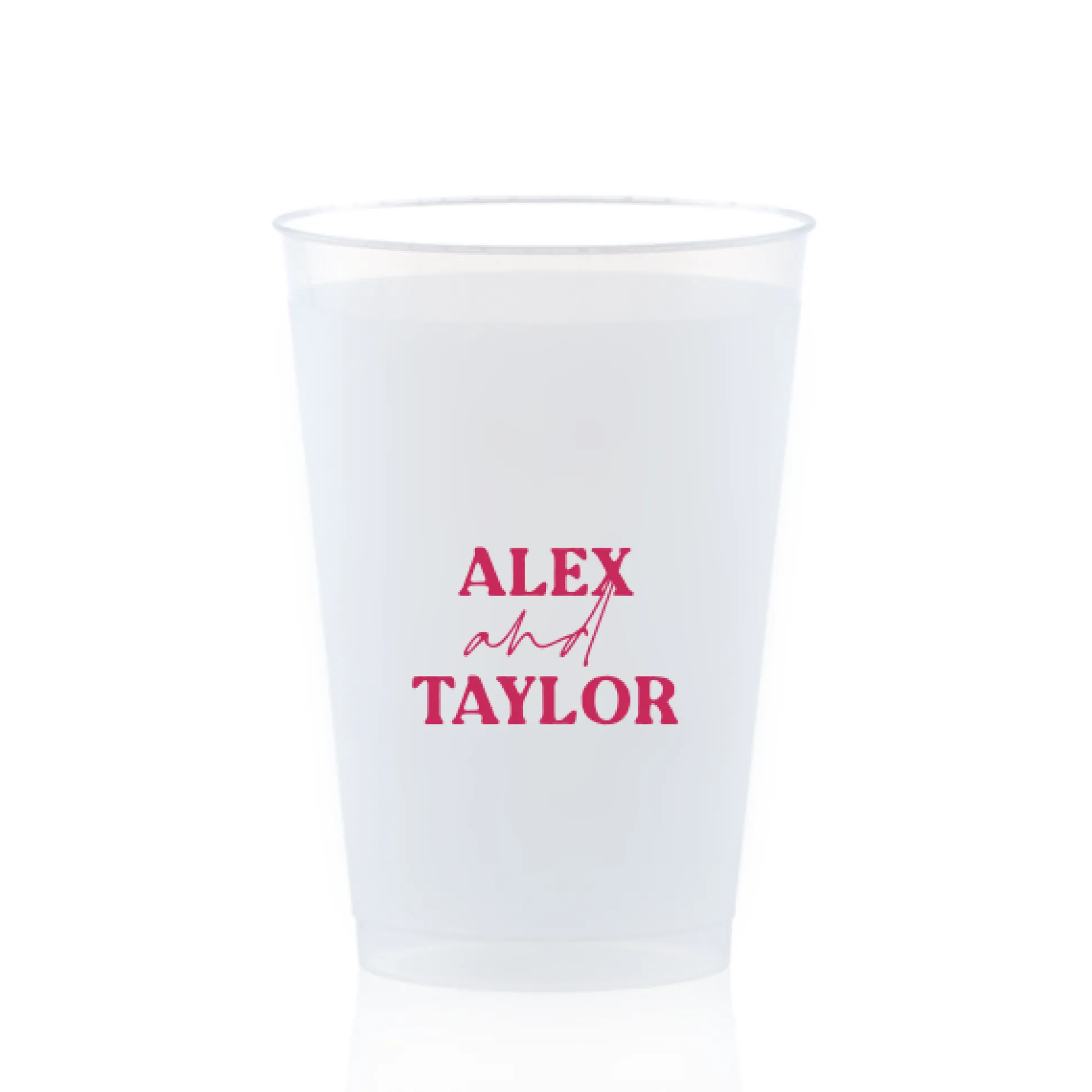 Custom Pasta Party Cup, Fuchsia Foil