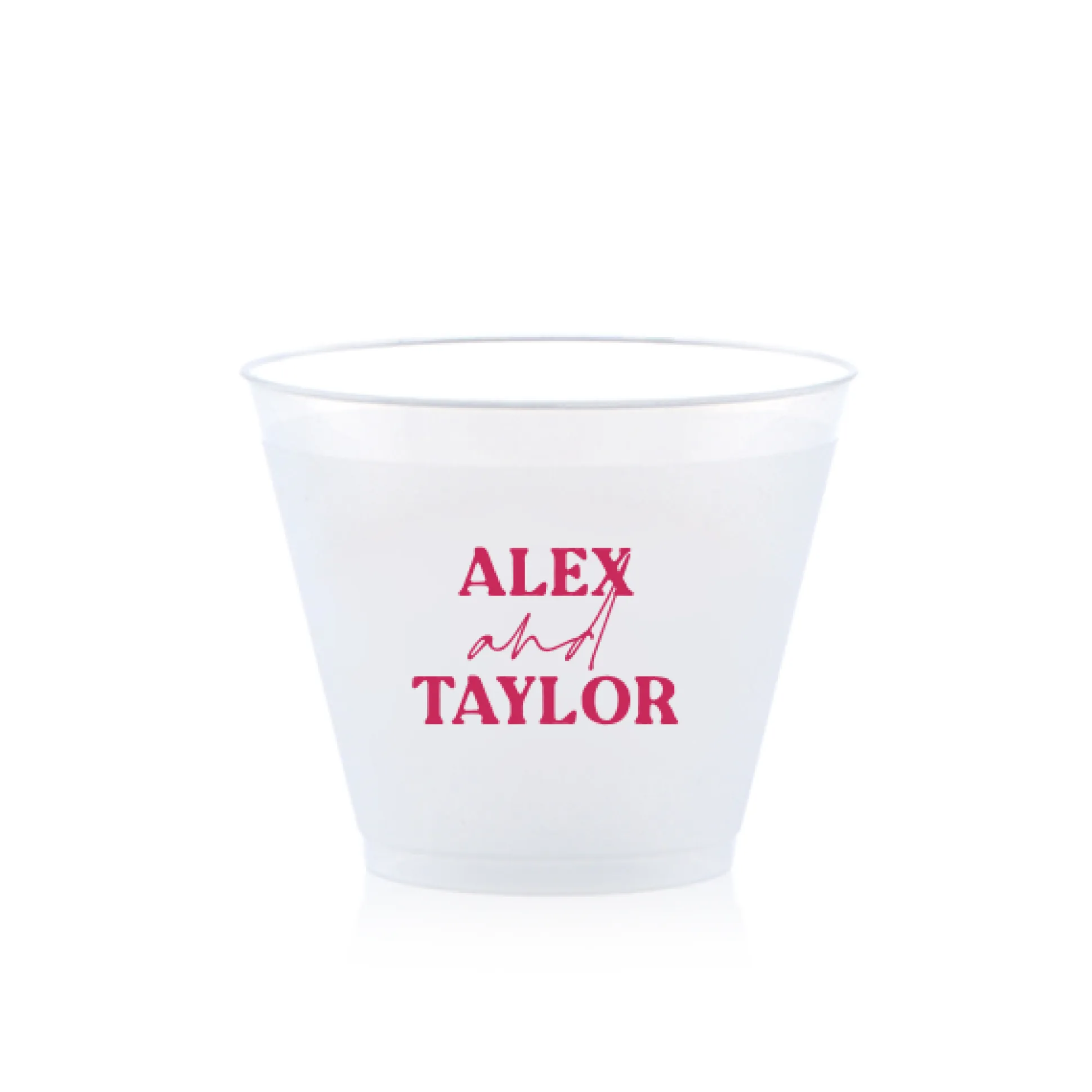 Custom Pasta Party Cup, Fuchsia Foil