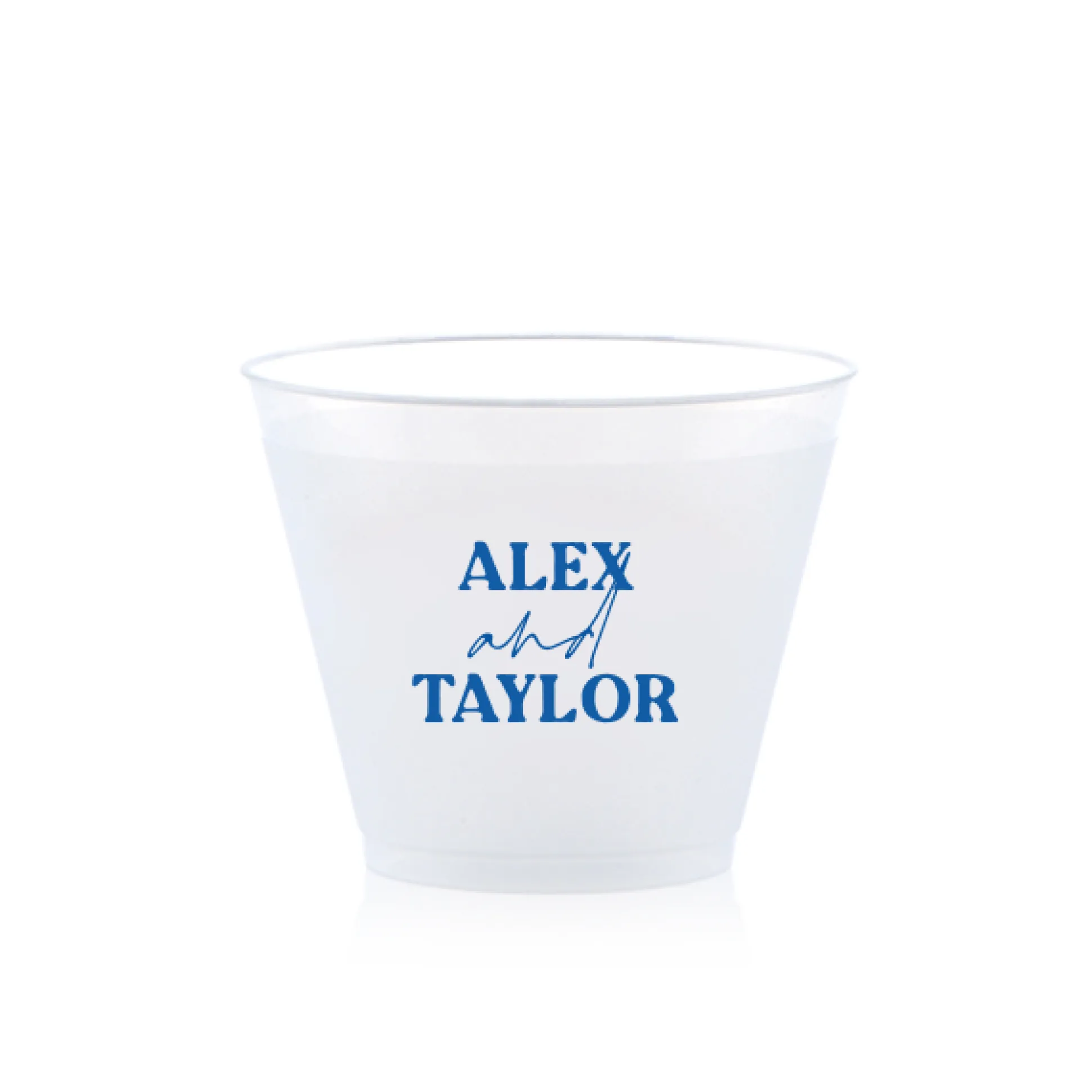 Custom Pasta Party Cup, Royal Blue Foil