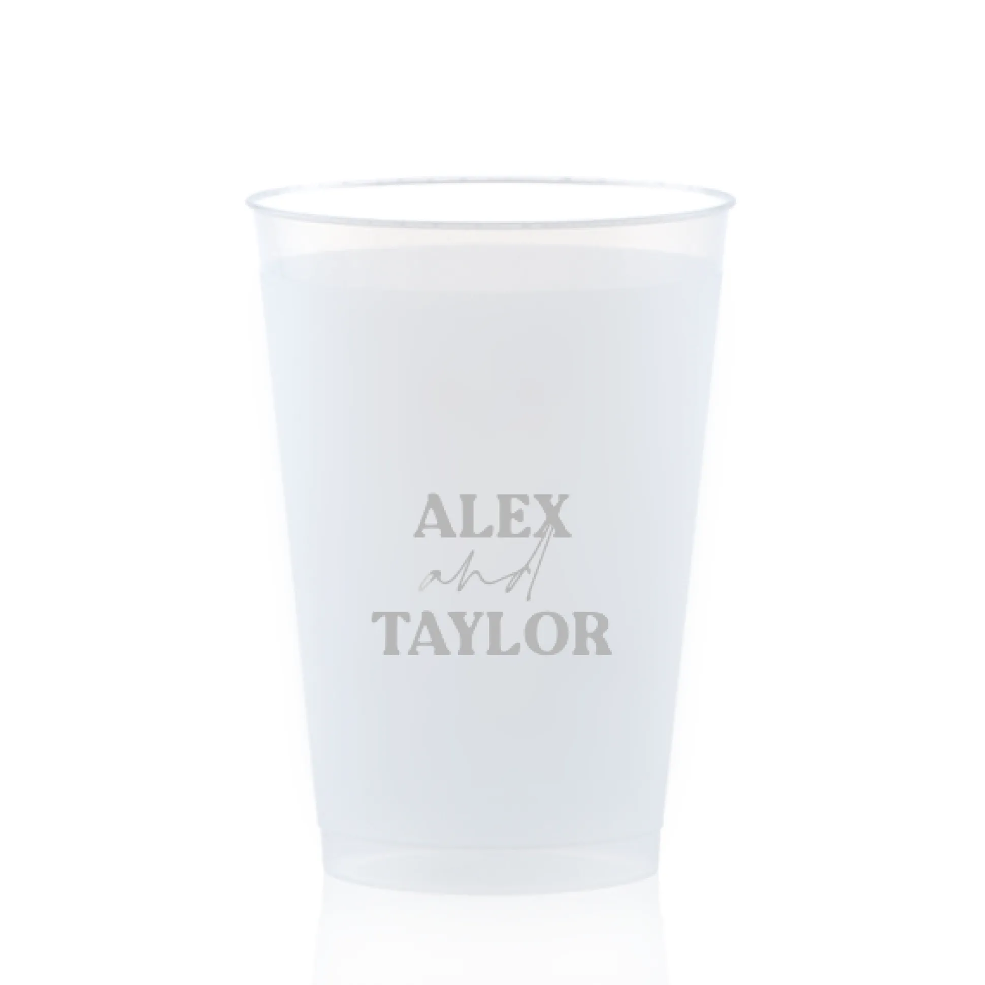 Custom Pasta Party Cup, Silver Foil
