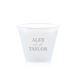 Custom Pasta Party Cup, Silver Foil