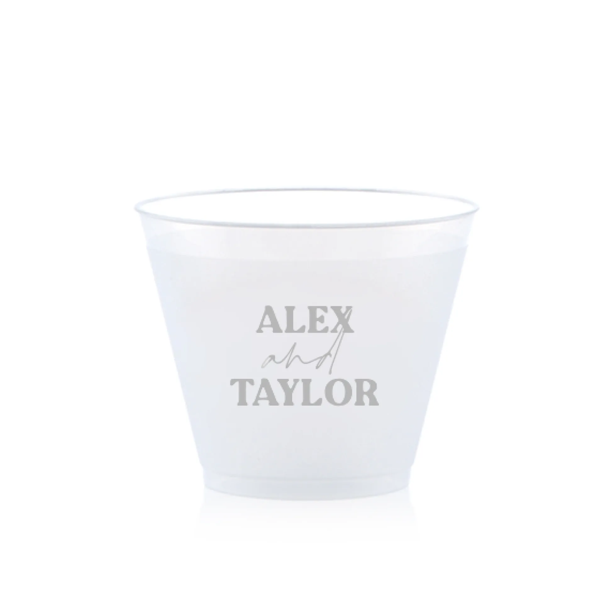 Custom Pasta Party Cup, Silver Foil