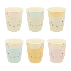 Cute Kitten Cups, Pack of 8