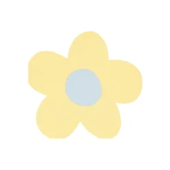 Daisy Shaped Napkins, Pack of 16