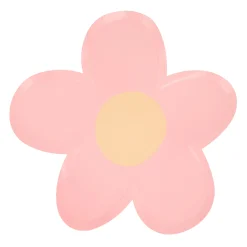 Daisy Shaped Plates, Pack of 8