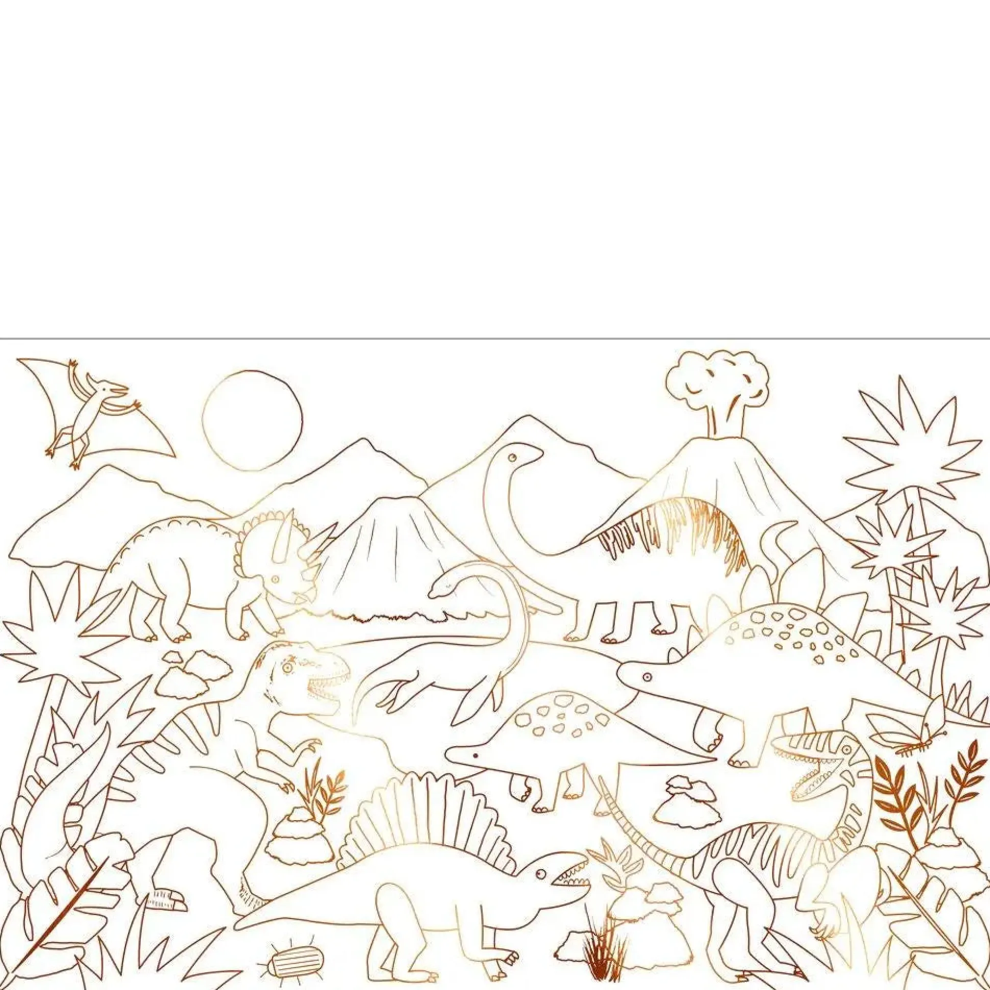 Dinosaur Kingdom Coloring Posters, Pack of 2